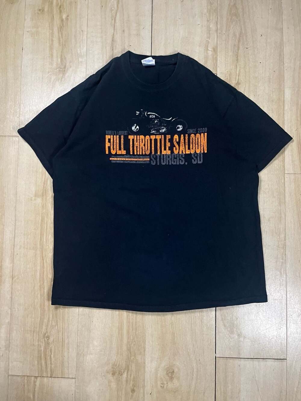 Gildan Full Throttle Saloon Sturgis SD T-Shirt Size XL Black